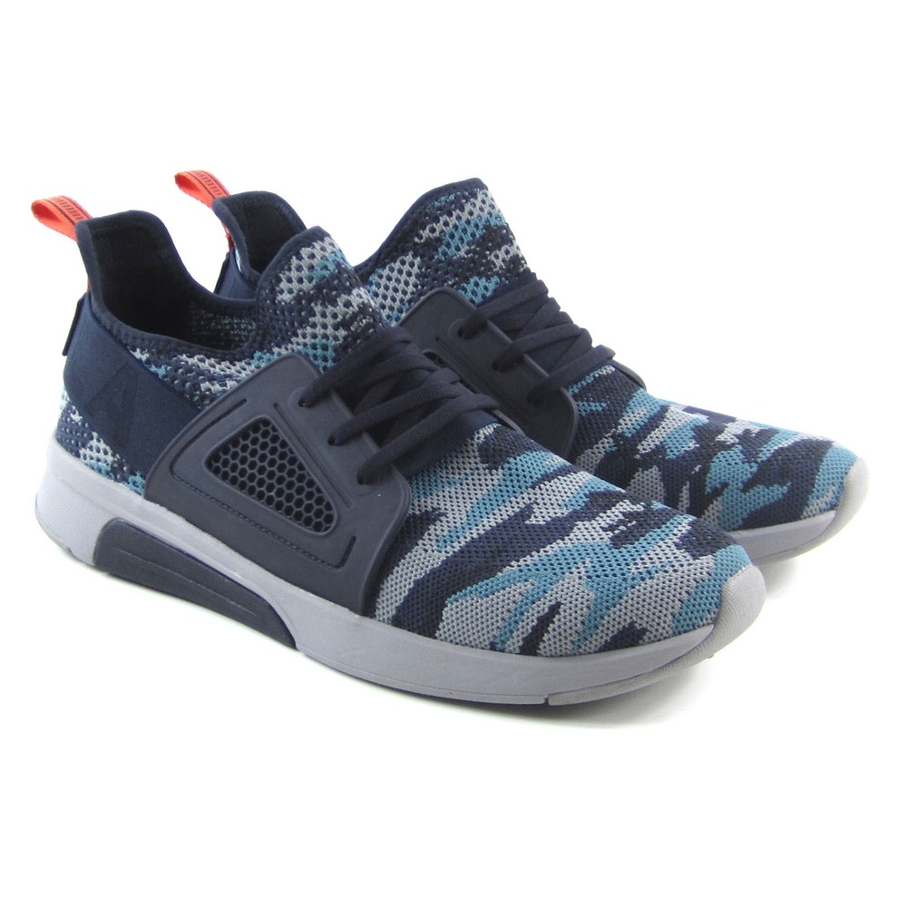 Mark Nason Men's Boomtown Blue Grey Knit Camo Athletic Shoes Size 11